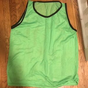 Green mesh tank top